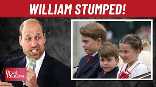 Prince William Reveals Tough Question George Charlotte and Louis Ask Regularly  Royal Family [upl. by Hannej]