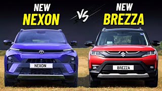 2023 Tata Nexon Facelift Vs Maruti Brezza  Which is Better [upl. by Tiffani]