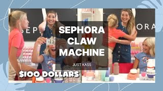 Ultimate Sephora Claw Machine😱🔥 ft Just Kass PaisLee PresLee youtube JUSTKASS notmyvideo [upl. by Evette]