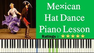 Mexican Hat Dance Piano Tutorial  Learn To Play Mexican Hat Dance On Piano [upl. by Tibold]