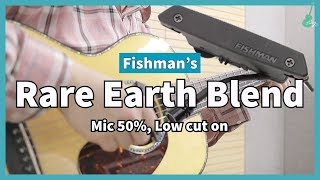 Fishman Rare Earth Blend Pickup Sound Sample Mic 50 [upl. by Tice943]