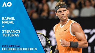 Rafael Nadal v Stefanos Tsitsipas Extended Highlights  Australian Open 2019 Semifinal [upl. by Arimihc588]