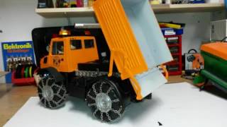 RC Unimog 20 Kipper wwwrcbruderbaustellede [upl. by Manolo]