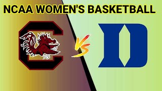 South Carolina Gamecocks vs Duke Blue Devils  20242025 NCAA Womens Basketball Live Score [upl. by Ailisab]