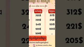 ហាងឆេងមាសគីឡូកម្ពុជាថ្ងៃនេះ ធ្លាក់ច្រើនទិញមាសទុកចំនេញ Gold Price Cambodia ថ្ងៃទី07112024 shorts [upl. by Lello758]