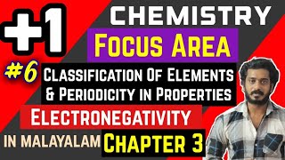 plus one  chemistry focus area  electronegativity  trends in physical properties Malayalam [upl. by Mosier]