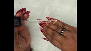 Free Style Encapsulated 😎 Nails Acrylic Nails for Beginners [upl. by Shanney]