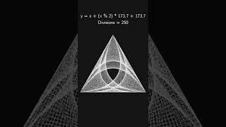 Function Mapped to Triangle creates MESMERISING patterns maths geometry art shortsfeed shorts [upl. by Sezen]