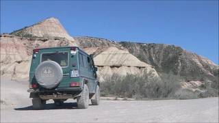 En 4x4 dans le désert des Bardenas Reales en avril 2017 [upl. by Evot195]