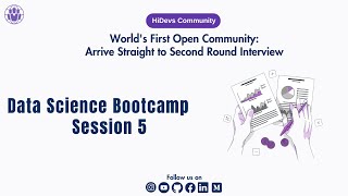 Data Science Bootcamp Session05 [upl. by Rusticus]