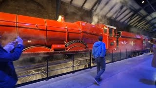 Hogwarts Express train The making of Harry Potter Warner Bros Studio Tour London [upl. by Ameehs452]