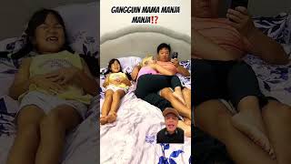 GANGGUIN MAMA MANJA MANJA⁉️ funny leonatafamily comedy prank family baby music [upl. by Aber]