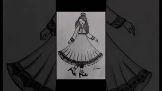 How to Draw a fashion GirlGirls Drawing pencil sketch drawing for beginners 👍😊 by Subhi jaiswal [upl. by Annaitsirk784]