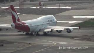 QANTAS 747 Takeoff From LAX  Live ATC [upl. by Charil]