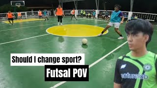 SHOULD I SWITCH FROM FOOTBALL TO FUTSAL FUTSAL POV IN LAGUNA [upl. by Monie]