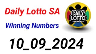 Daily Lotto SA Prediction 10092024 [upl. by Arivle]