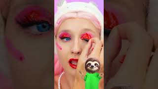 HOW ABOUT MAKEUP IN REVERSE 🤩 SLOTH REACTS funnyanimals sloth makeup reaction [upl. by Iah154]