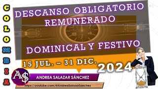 2024 JULDIC DESCANSOSOBLIGATORIOS REMUNERADOS DOMINGOS FESTIVOS TRABAJODOMINGOFESTIVO [upl. by Pascia]