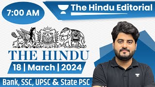 18 Mar 2024  The Hindu Analysis  The Hindu Editorial  Editorial by Vishal sir  Bank  SSC  UPSC [upl. by Libbie]