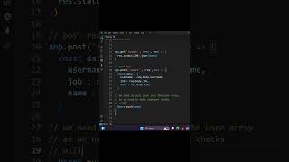 POST Req in Node Js js javascripttutorial javascript nodejs nodejstutorial coding computer [upl. by Osnofedli872]