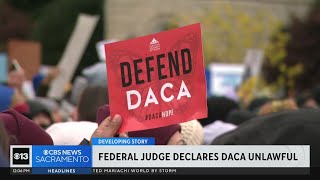 Federal judge declares DACA immigration program unlawful but allows it to continue [upl. by Friedlander536]