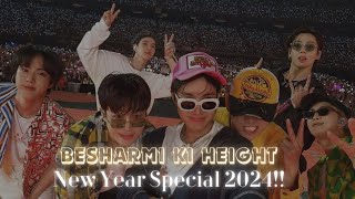 BTS OT7 Besharmi Ki Height Fmv  New Year Special  army bts ot7 btsot7 fypシ゚ viral trend [upl. by Blayne289]