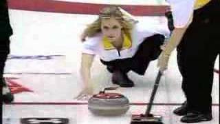 Jennifer Jones Best Curling Shot [upl. by Seen]