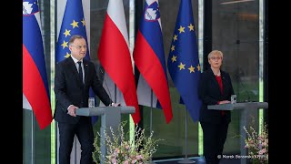 Konferencja prasowa Prezydentów Polski i Słowenii [upl. by Aleb]