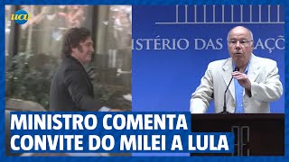 Ministro comenta convite do Milei ao Lula [upl. by Stedman]