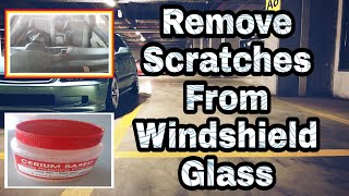 How to Remove Scratches from windshields Using Cerium Oxide  scratch kaise nikale [upl. by Adolphe942]