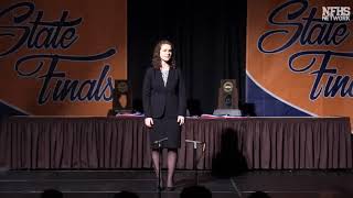 IHSA 2018 State Champion Speech Original Oratory [upl. by Rothwell]