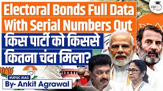 Electoral Bonds Case  SBI Submits Complete Data Including Unique Numbers to ECI UPSC Mains [upl. by Eunice882]