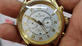 how to set chronograph hands in miyota caliber Os21 movement chairos watch [upl. by Dj]