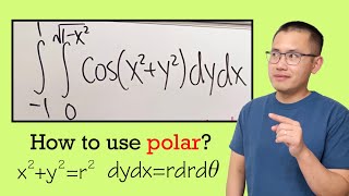 Actually this double integral will be easier to evaluate in polar coordinates [upl. by Lapo]