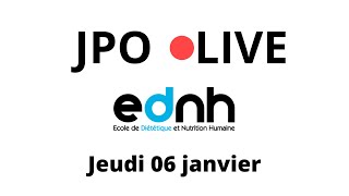 JPO Live EDNH Hors Parcoursup — BTSBachelorMaster Diététique amp Nutrition Humaine ou Sportive [upl. by Galvan956]