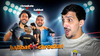 CHROUKAT vs HABBAT REACTION BOXING MATCH [upl. by Faina433]