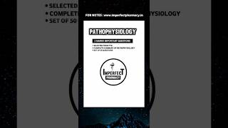 Pathophysiology 2 marks important questions  Bpharma 1st Semester bpharma [upl. by Linker]