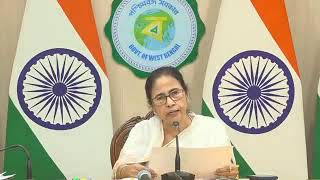 Important Press Conference of Chief Minister Mamata Banerjee live from Nabanna [upl. by Primalia]