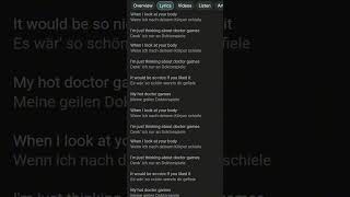 Doktorspiele lyrics  Clality music cover sus subscribe viral shorts [upl. by Ursuline]