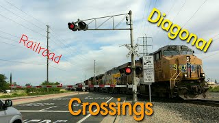 Diagonal Railroad Crossings Part 1 [upl. by Florella]