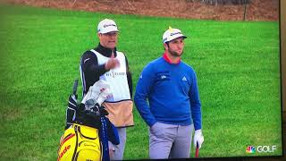 Jon Rahm Ignores caddy then drops FBOMB on live pga feed [upl. by Malita]