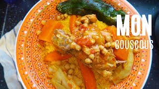 RECETTE  MON COUSCOUS TUNISIEN [upl. by Oravla]