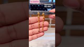 21kt gold earrings design earrings gold jewellery wedding latestdesign beautiful trending [upl. by Kedezihclem568]