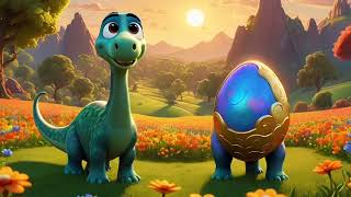 Dinosaur kids English Story  Dippy and the Golden Egg Adventure  charmingcartoon [upl. by Felton66]