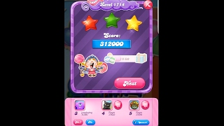 Candy Crush Saga Level 1714 [upl. by Eahsed]