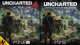 Uncharted Legacy of Thieves Collection PS5 vs PS4Pro  Direct Comparison [upl. by Neimad653]