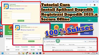 Tutorial Cara Install Aplikasi Dapodik dan Registrasi Dapodik 2025a Secara Ofline [upl. by Nodababus]