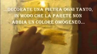 Realizzazione finta pietra parte 3  colore [upl. by Ecnatsnoc]