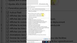 Désactiver les Effets Visuels de WINDOWS 10 shorts [upl. by Ormiston179]