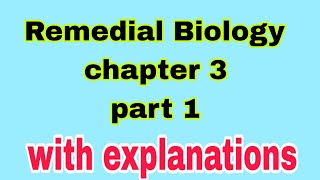 🔴Biology for Remedial chapter 3 part 1 Ethiopia campus freshmanuniversity [upl. by Ardnasirhc]